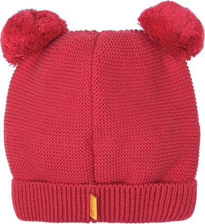 Steiff Mädchen Mütze mit Bommel Hat 49 RASPBERRY, 49 RASPBERRY