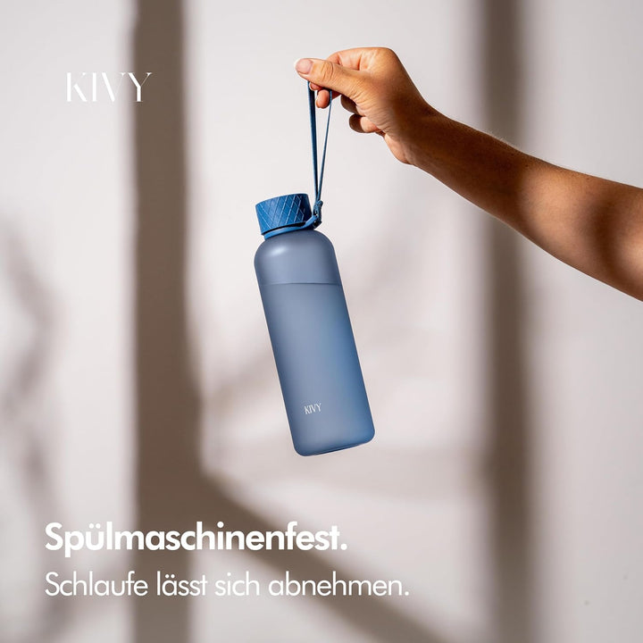 KIVY Trinkflasche 650ml [BPA FREI] Auslaufsicher &amp; Spülmaschinenfest - Wasserflasche für Kinder &amp; Er