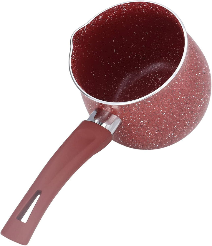 TOPINCN Einhand 10cm Schmelztopf, Mini Milchpfanne Zum Kochen von Klebrigen Saucen, Aufwärmen von Mi