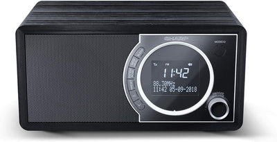 SHARP DR450 Digitalradio (DAB/DAB+/FM mit RDS, Bluetooth, Wecker-Funktionen, 6 Watt), schwarz Mono D