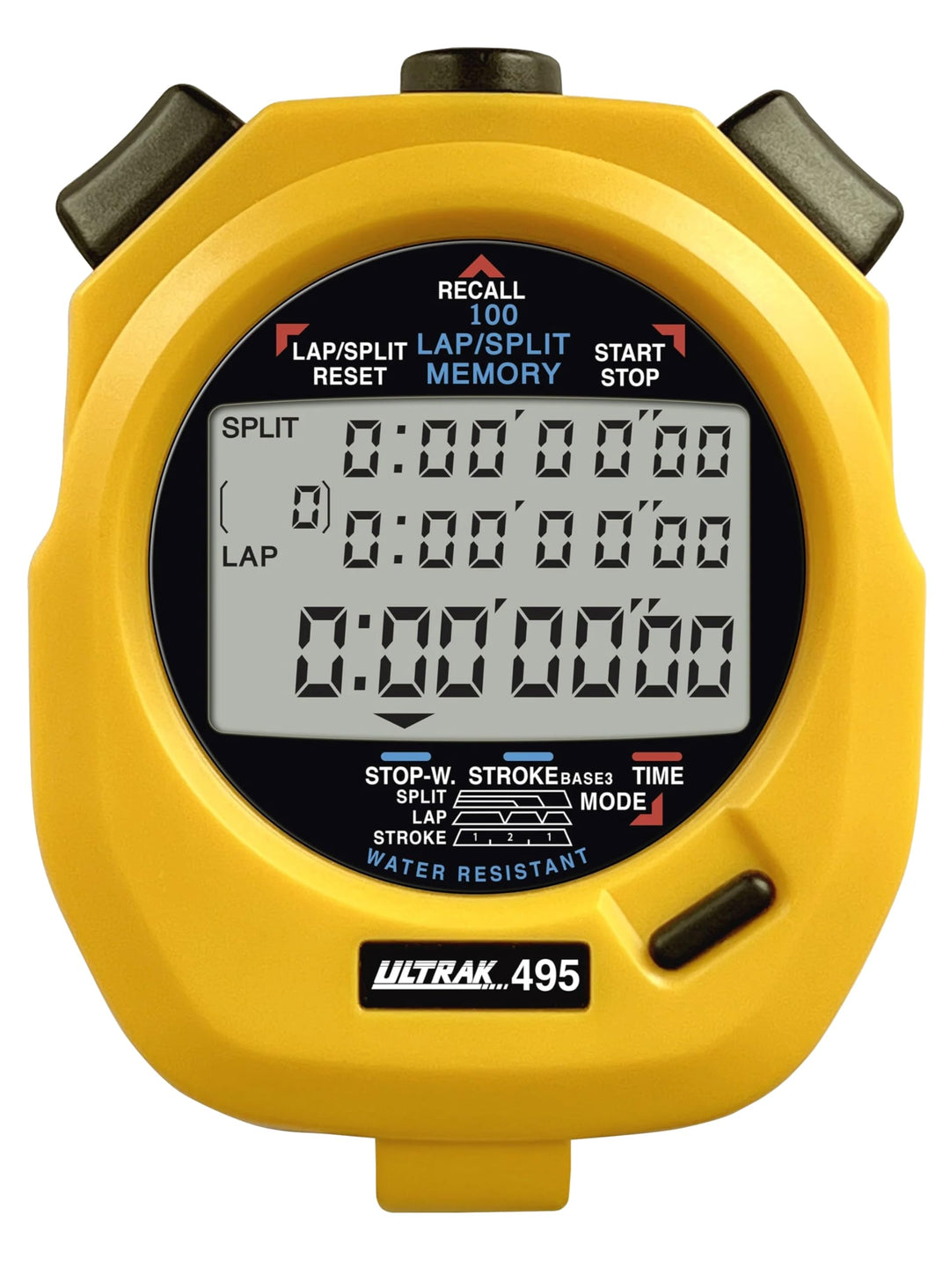 Ultrak 100 Runden-Speicher-Timer. Gelb, Gelb