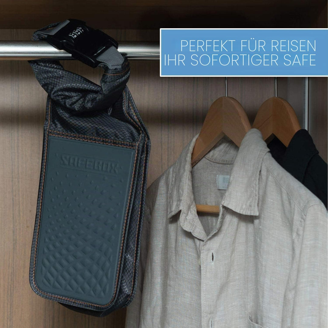 Lewis N. Clark Safebox Tragbarer Safe mit Anti-Diebstahl-Zahlenschloss und stossfestem Material zum