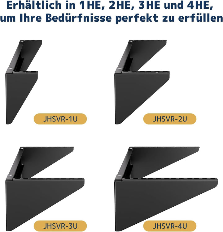 2HE 19 Zoll Wandhalterung Rack, Vertikale &amp; Untertisch Montage, Stahl Server Rack Halter für Netzwer