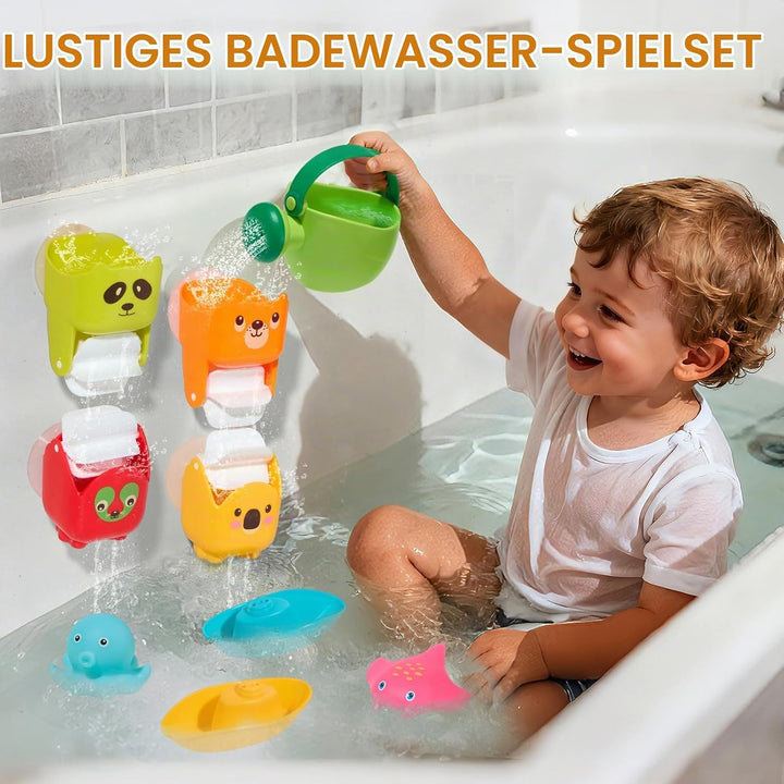 Badewannenspielzeug Badespielzeug Baby ab 1 2 3 4 Jahr - Wasserspielzeug Badewannen Spielzeug Kinder