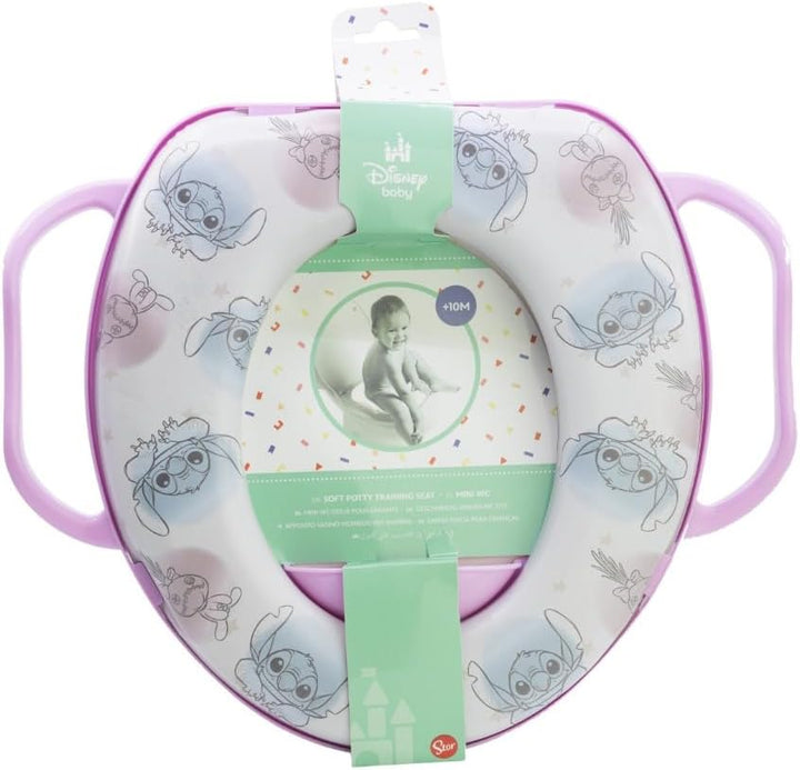 Disney Stitch Toilettensitz für Kinder, mit ergonomischen Griffen, universell, 35 x 30 cm, bequemer