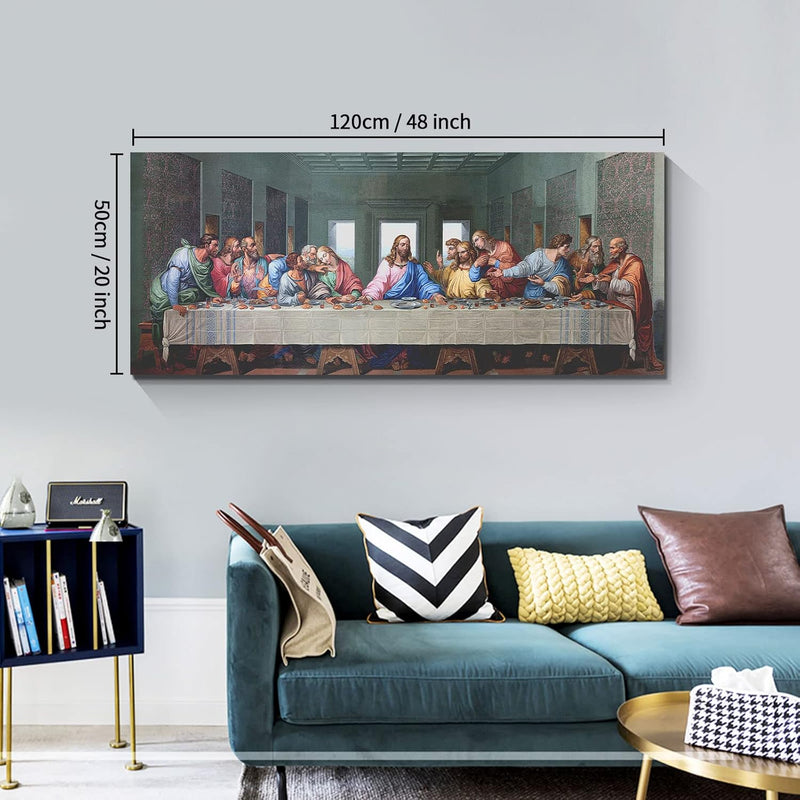 Mit Rahmen Grosses Leinwandbilder Bilder Das Letzte Abendmahl bild auf leinwand Wandkunst Modern Wan