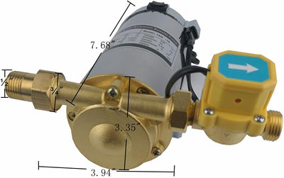 ZYIY 150W Automatische Booster-Pumpe 230V / 50Hz ¾ "× ½" Leistung 25L/min Wasserpumpe Booster-Pumpe