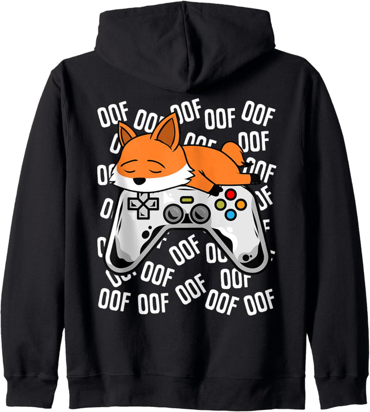 Fox Videospiel Noob Oof Kinder Jungen Mädchen Geschenk Kapuzenjacke