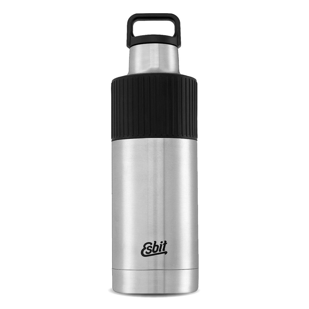 Esbit Isolierflasche Sculptor - Edelstahl Trinkflasche 1000 ml mit Manschette - für warme und kalte
