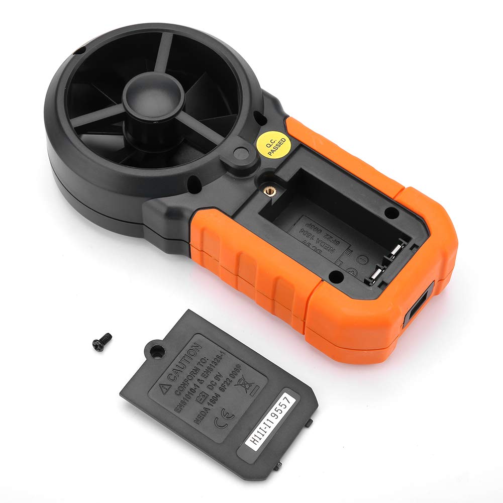 PM6252A Digitales Windgeschwindigkeitsmessgerät Tragbares Luftmengenmessgerät mit Grossem LCD-Bildsc