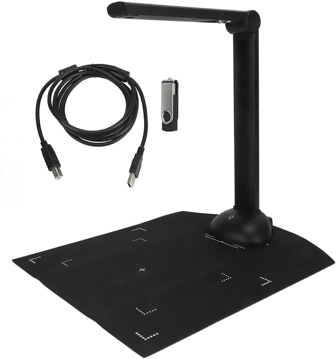 Dokumentenkamera, Buchscanner, Kamera, 10 MP, OCR, Echtzeitprojektion, A3, Faltbar, Tragbar, USB-Sca