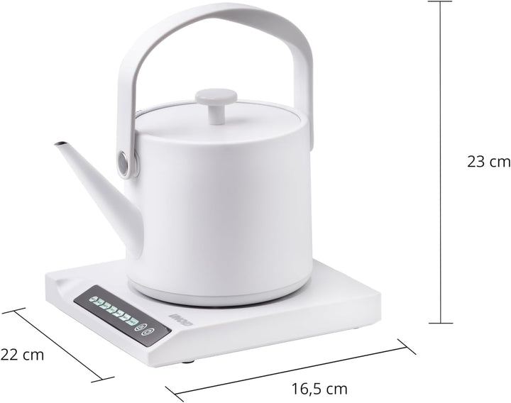 Unold 18210 Blitzkocher Clara, Wasserkocher, 1.000 W, 0,6L – 360° drehbar, mit Warmhaltefunktion, 7