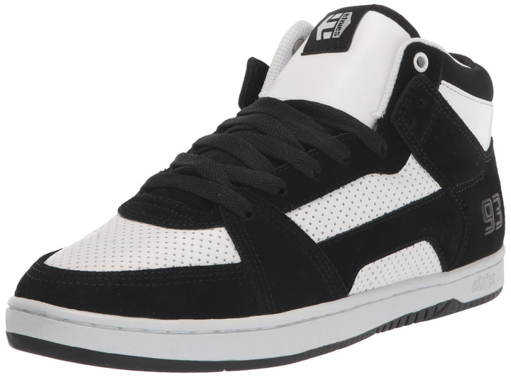 Etnies Herren Mc Rap Hi Top Skate-Schuh 42 EU Schwarz Weiss Weiss, 42 EU Schwarz Wei&amp;