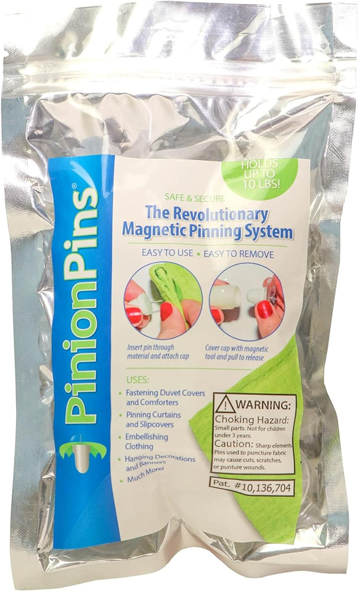 PinionPins Transparente magnetische Bettdeckenclips mit Magnetschlüssel für einfaches Entfernen Pack