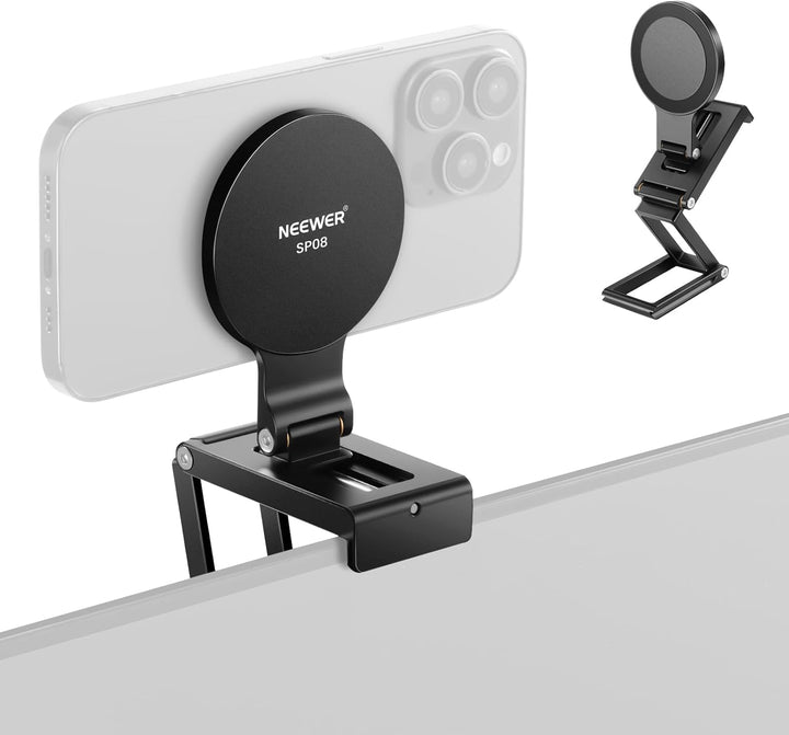 NEEWER Continuity Camera Mount für Tisch Monitor, magnetische dreifach Faltbare Handy Kamera Webcam