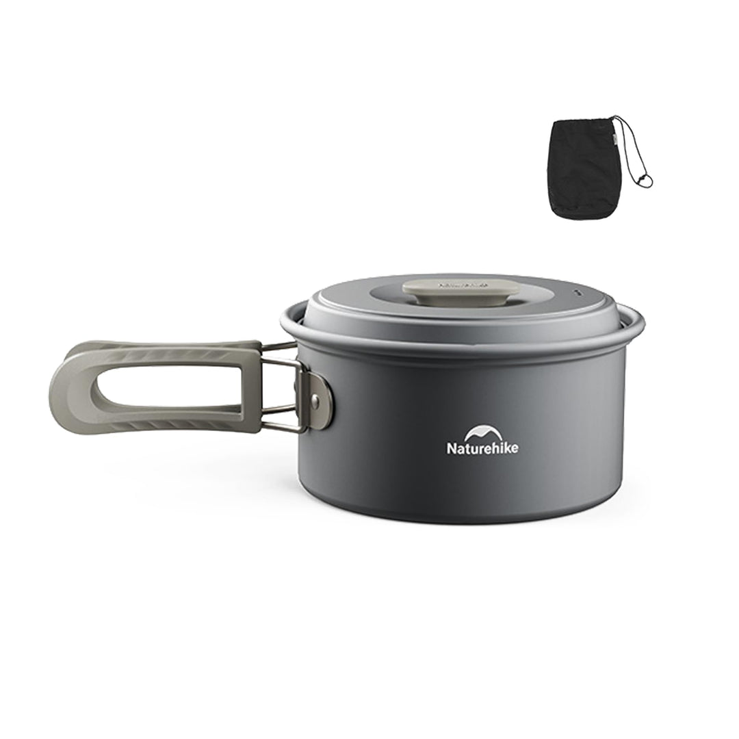 Naturehike Schachtelbares Camping Topfset,Leicht &amp; Hitzebeständig | Lebensmittelechtes Aluminiumlegi