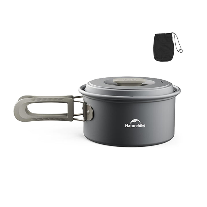 Naturehike Schachtelbares Camping Topfset,Leicht &amp; Hitzebeständig | Lebensmittelechtes Aluminiumlegi