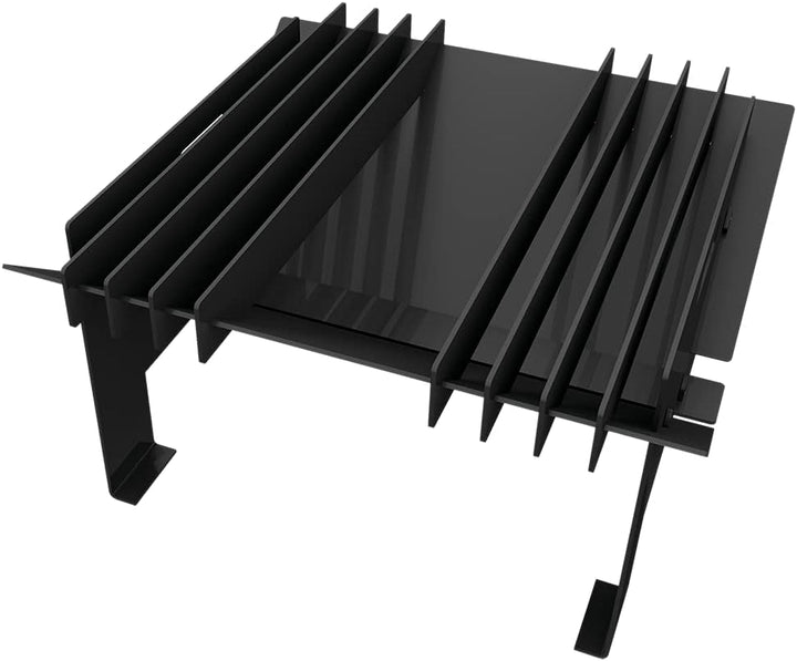 Kratki Fire Gamela Gartenkamin freistehend, 4-eckig, mit Stahllamellen, Gewicht 30 kg, Abmessungen B