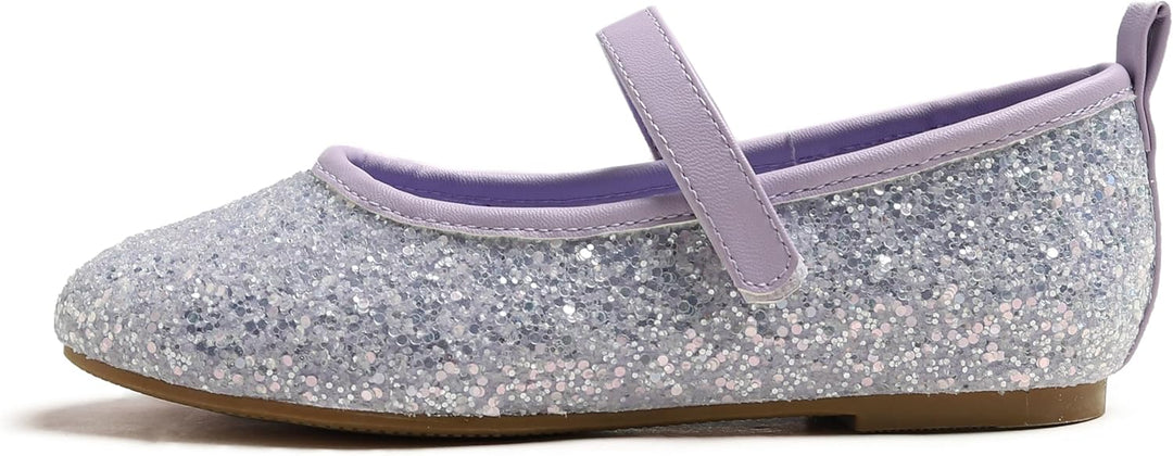 Feversole Girls Cute Dress, Mädchen süsses Kleid Mary Jane Schuhe weiche Party Urlaub Ballerinas 32