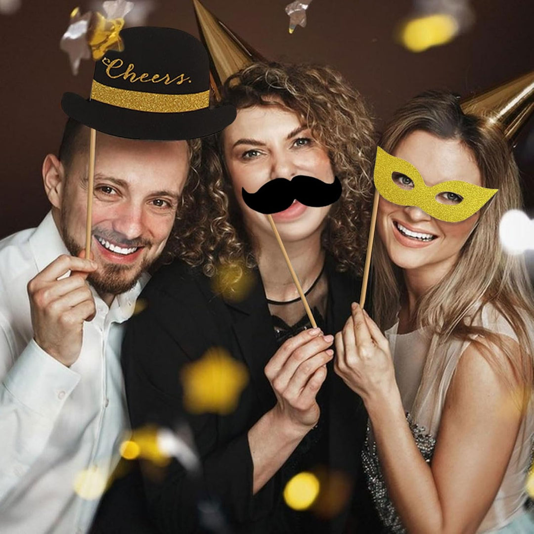 41 Stück Foto Requisiten Fotobox Accessoires Fotobox Requisiten Party Deko für Hochzeit, Halloween,