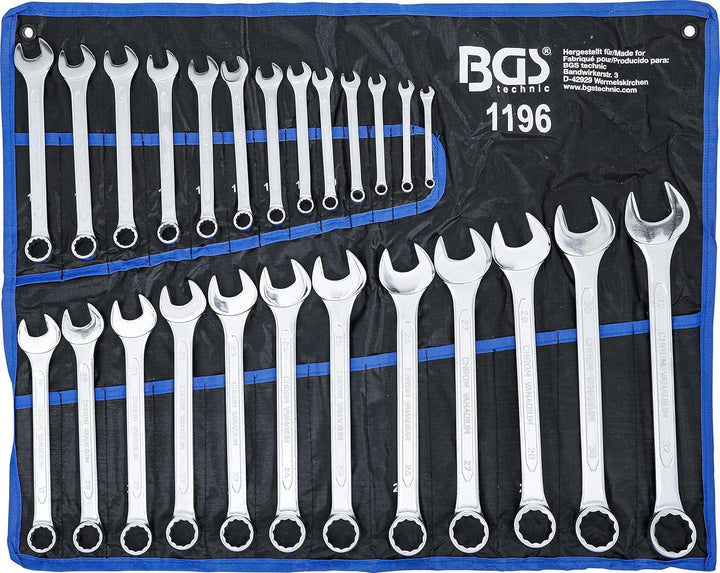 KS Tools 917.0795 1/4%22+3/8%22+1/2%22 Steckschlüssel-Satz, 195-tlg. &amp; BGS 1196 | Maul-Ringschlüssel