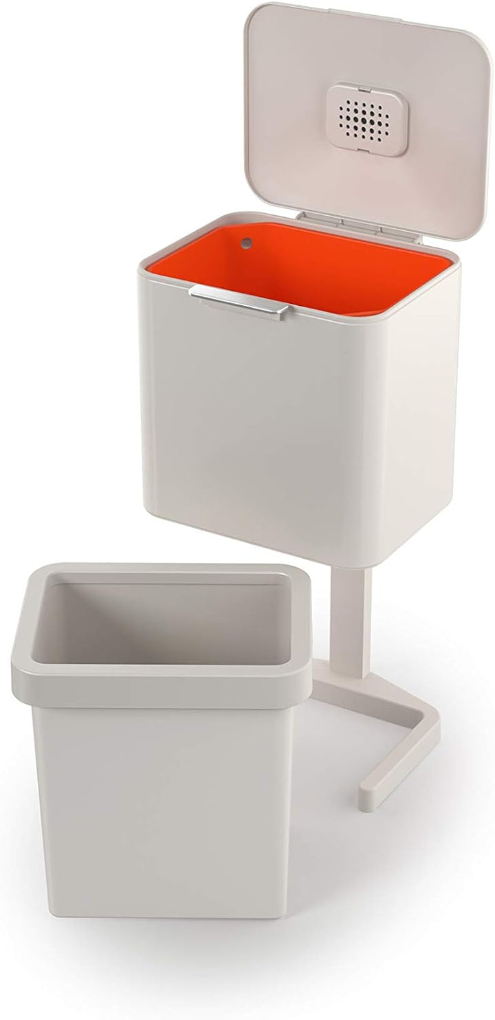 Joseph Joseph 30091 Joseph Totem Pop - Mülltrennungs und Recyclingeinheit 60 Liter - steinfarbig, 60