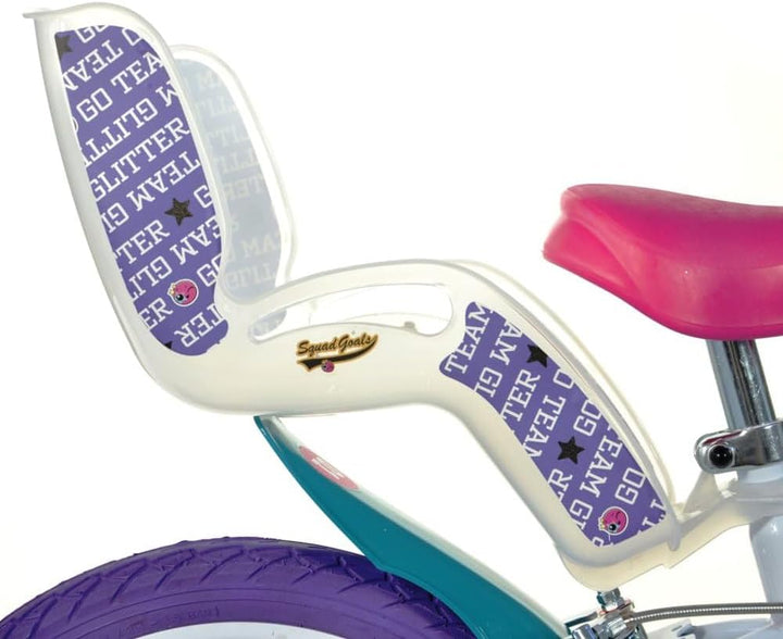 Dinobikes Girls Kinderfahrrad Fahrrad, Weiss, 16 Zoll