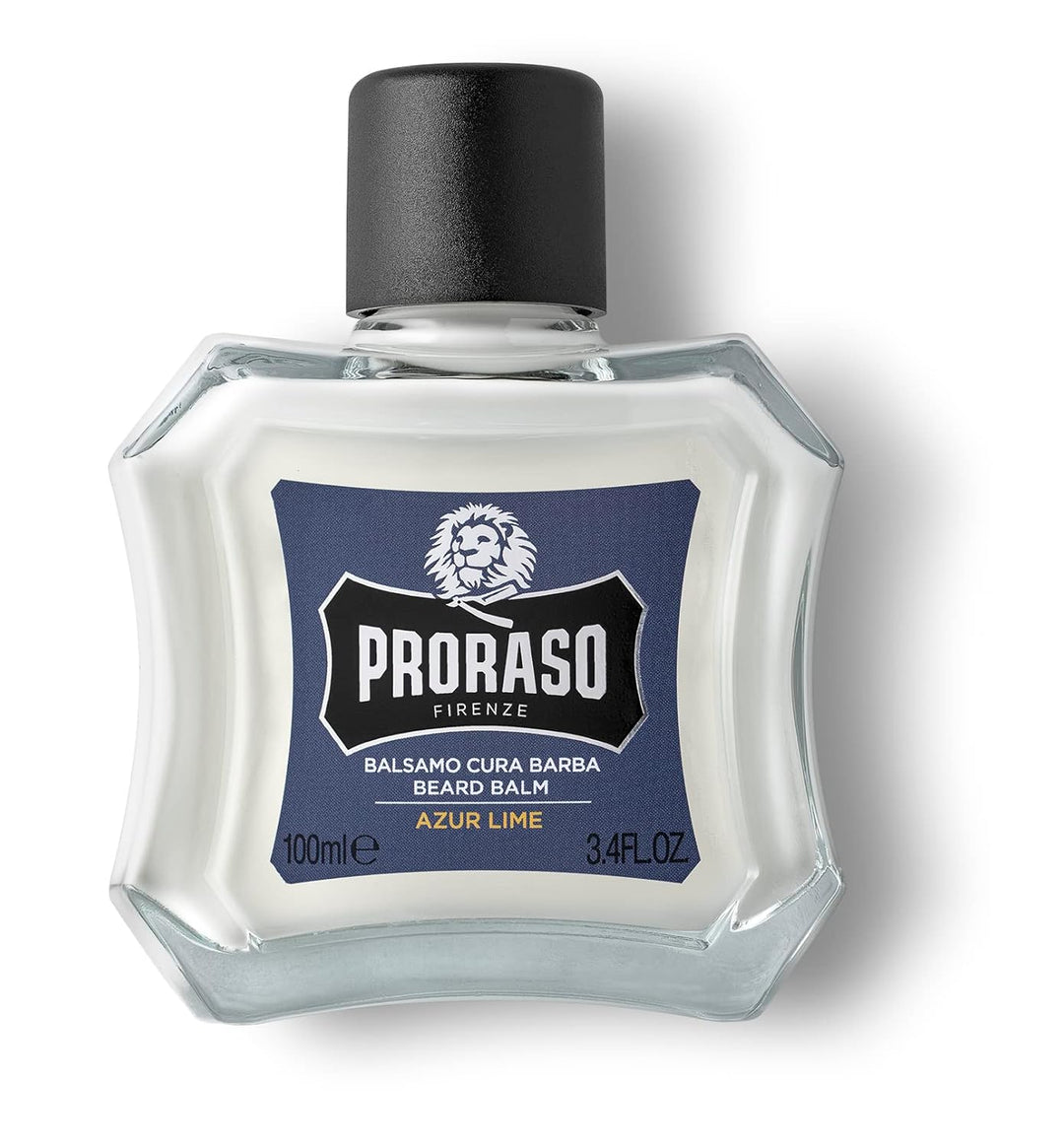 Proraso Beard Balm Azur Lime, 100 ml, duftender Bart Balsam schützt und pflegt den Bart und hilft, J