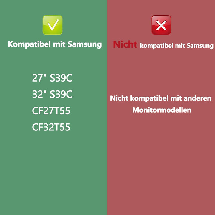 S39C T55 Mount Adapter kompatibel mit gebogenen Monitor Samsung 24" 27" 32" T550 S39C