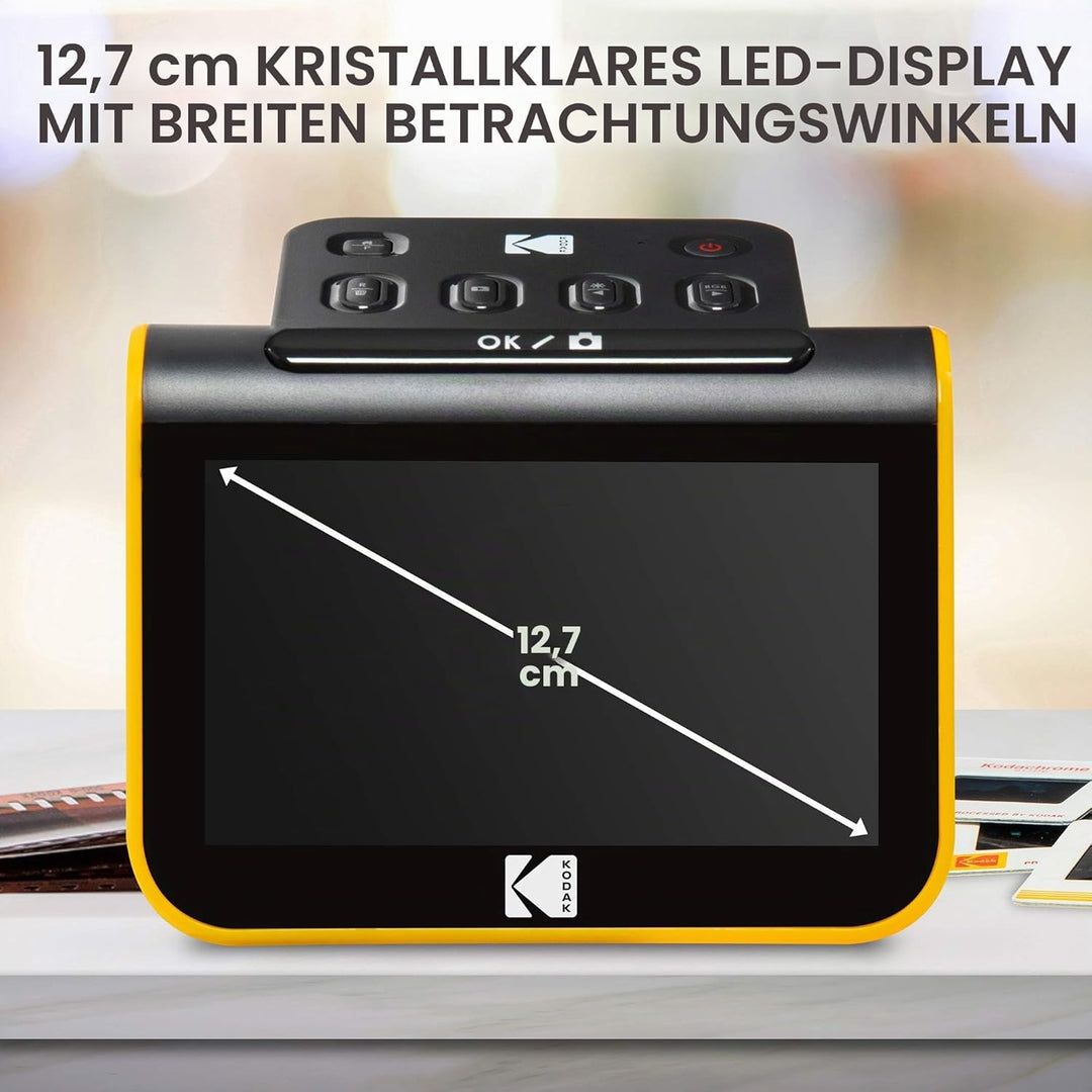 KODAK Slide N SCAN Film und Slide Scanner mit 5 Zoll LCD-Bildschirm, Schwarz