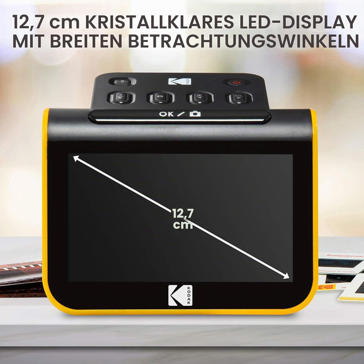 KODAK Slide N SCAN Film und Slide Scanner mit 5 Zoll LCD-Bildschirm, Schwarz