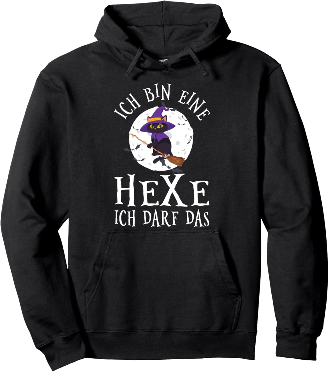 Ich Bin Eine Hexe Ich Darf Das Hexerei Katze Hexen Spruch Pullover Hoodie