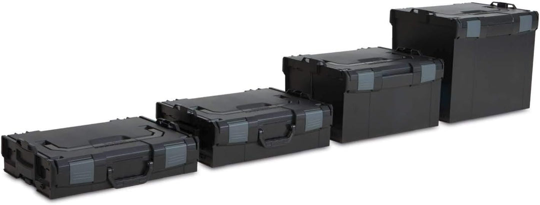 Bosch Sortimo Werkzeugkoffer-Set • L-Boxx 102 anthrazit • bestückt mit Ordnungssystem Insetboxen-Set