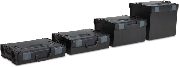 Bosch Sortimo Werkzeugkoffer-Set • L-Boxx 102 anthrazit • bestückt mit Ordnungssystem Insetboxen-Set