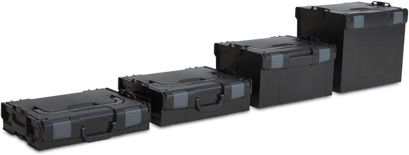Bosch Sortimo Werkzeugkoffer-Set • L-Boxx 102 anthrazit • bestückt mit Ordnungssystem Insetboxen-Set