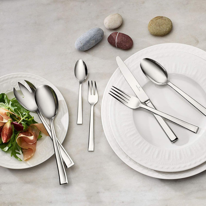 Villeroy & Boch Victor Tafelbesteck/pflegeleichtes Besteck Set aus poliertem, rostfreiem Edelstahl/g