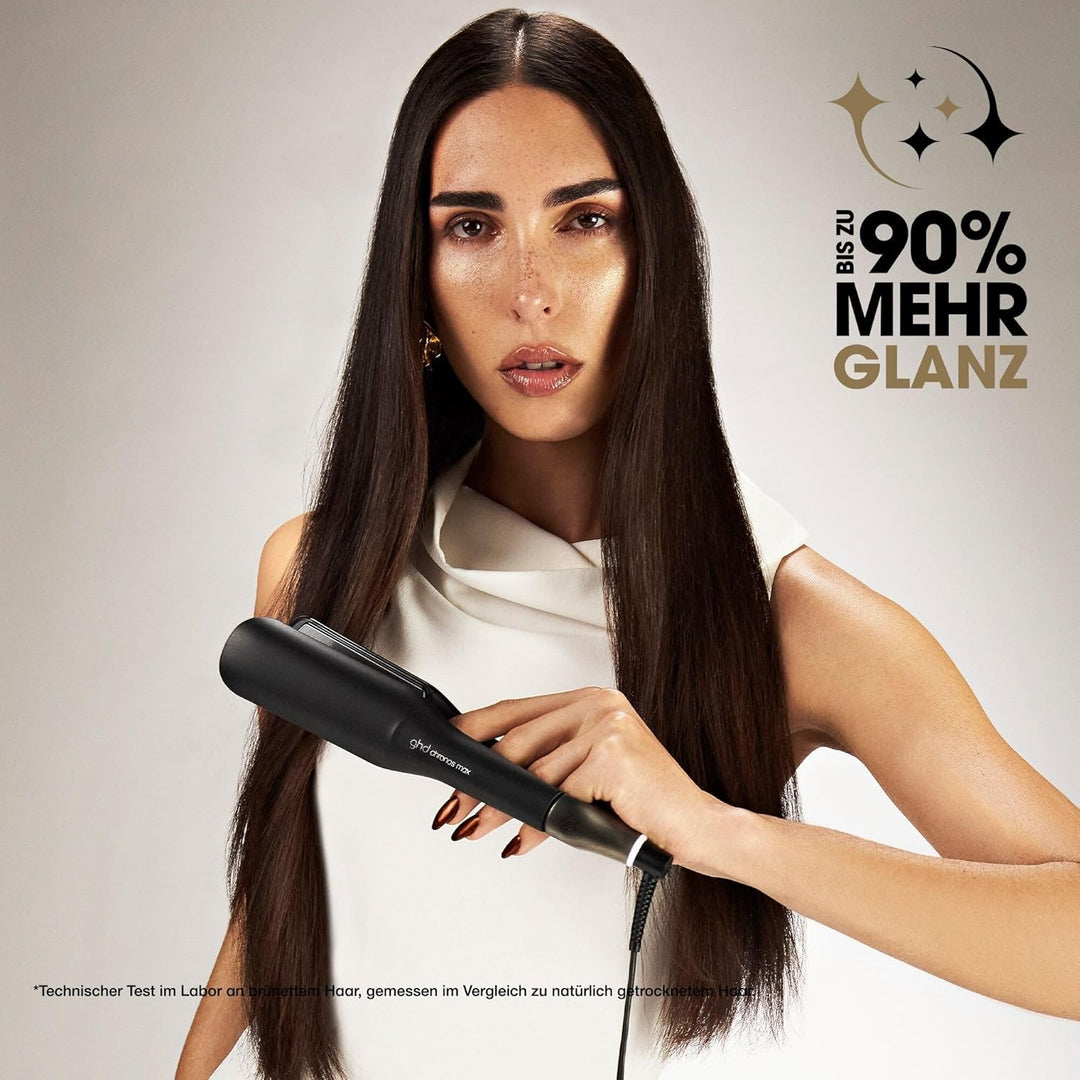 ghd chronos max Breites Glätteisen: Ideal für dickes, langes & lockiges Haar, smarter Styler, 85% gr