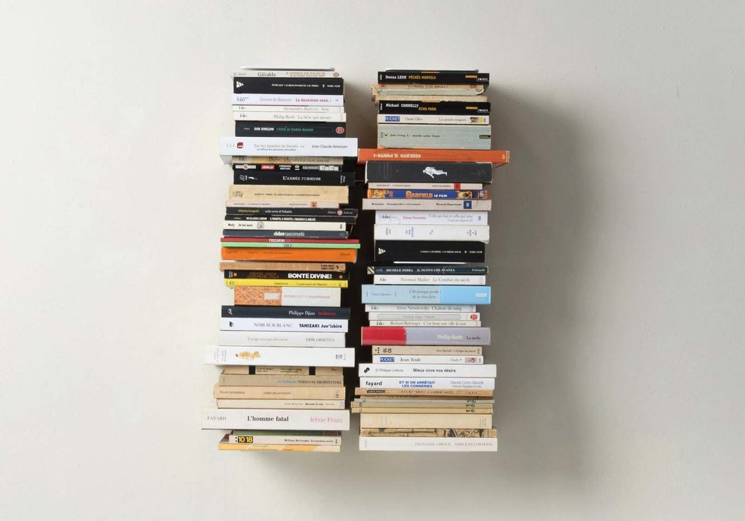 TEEbooks Bücherregal - Vertikales Bücherregal 60 cm - Satz von 2 2 Stück, 2 Stück