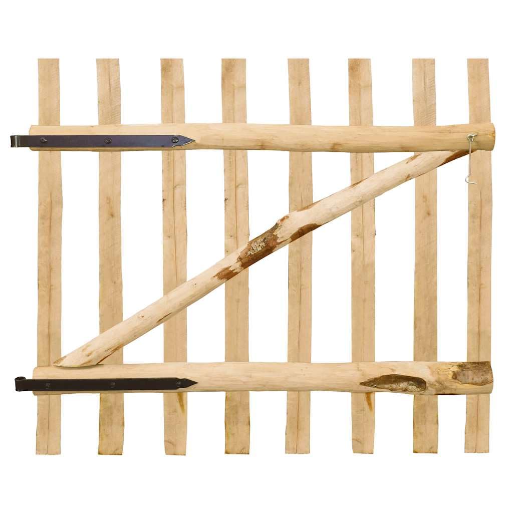 vidaXL 142590 Gartentor 100x90 cm Haselnuss Holz Zauntor Hoftor Gartentür Pforte Tor 100 x 90 cm, 10