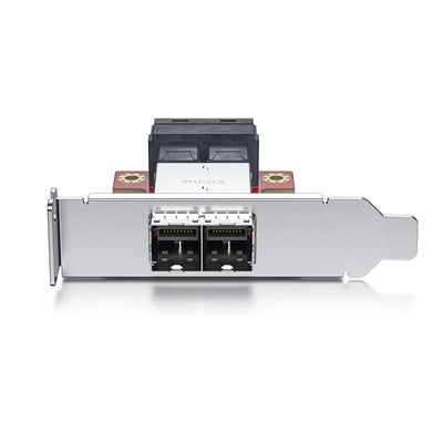 10Gtek Mini SAS Adapter SFF-8643 to SFF-8644 Dual Port Mini SAS Adapter 8643 Slot to 8644 Slot, 8643