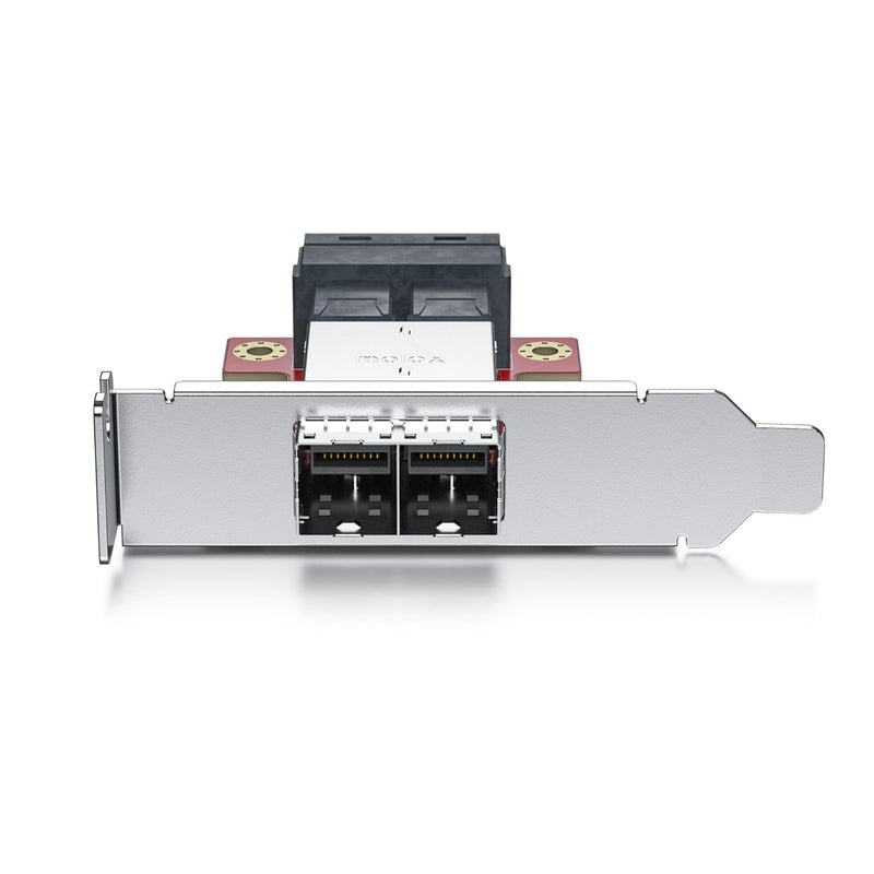 10Gtek Mini SAS Adapter SFF-8643 to SFF-8644 Dual Port Mini SAS Adapter 8643 Slot to 8644 Slot, 8643