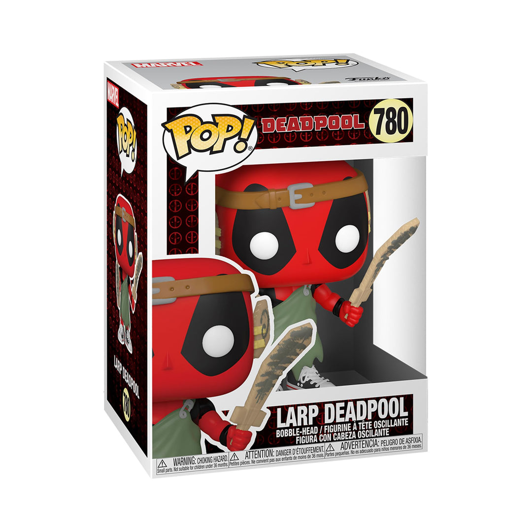 Funko Pop! Marvel: Deadpool 30th - LARP Deadpool - Vinyl-Sammelfigur - Geschenkidee - Offizielle Han