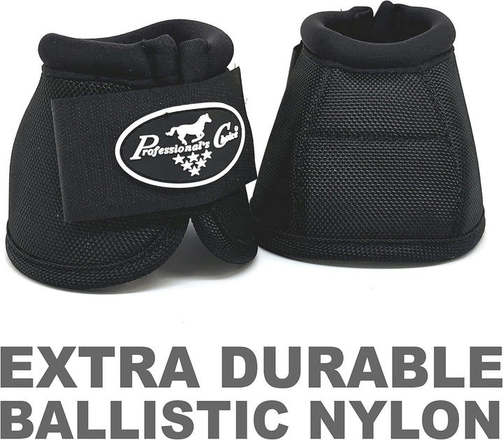 Professionals Choice Hufglocke für Pferd gegen Gangfehler, 1 Paar 3X-Large Schwarz, 3X-Large Schwarz