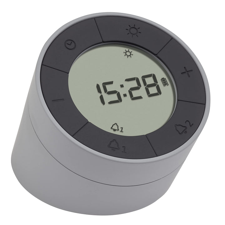 TFA Dostmann Wecker & Nachtlicht TIME & Light, 60.2029.10, 2 Weckzeiten, mit USB aufladbar, mit DIsp
