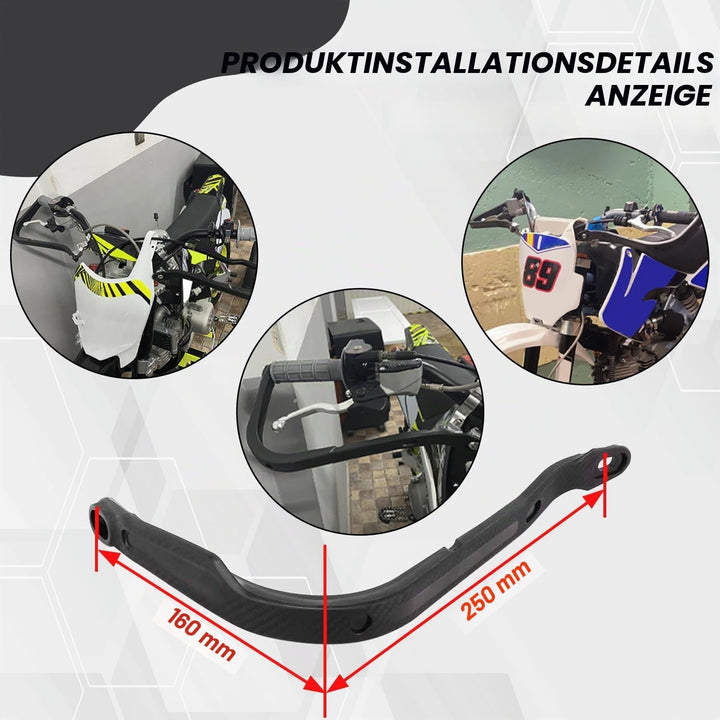 Paramani Moto Universale 7/20,3 cm, 22 mm e 1/20,3 cm 28 mm Manubrio a Spazzola per MX Motocross Dir