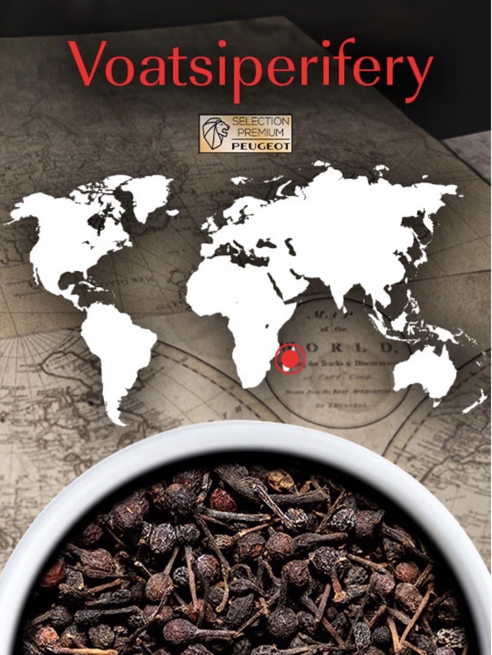 PEUGEOT Premium-Pfeffer-Multipack - Kampot Black & Red, Voatsiperifery, Fresh Blend - Herkunft: Kamb