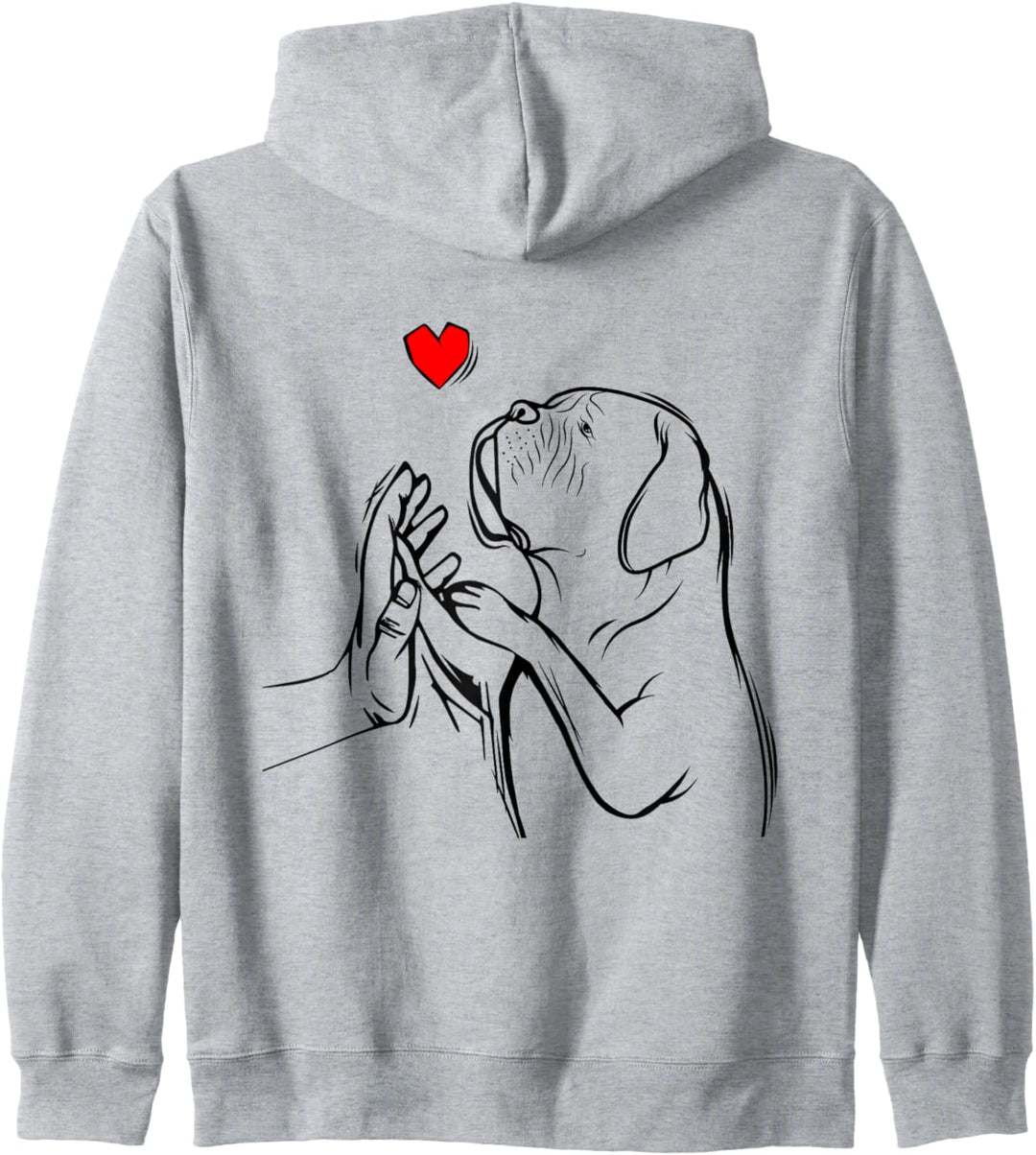 Dogue de Bordeaux Bordeauxdogge Hunde Frauchen Kapuzenjacke