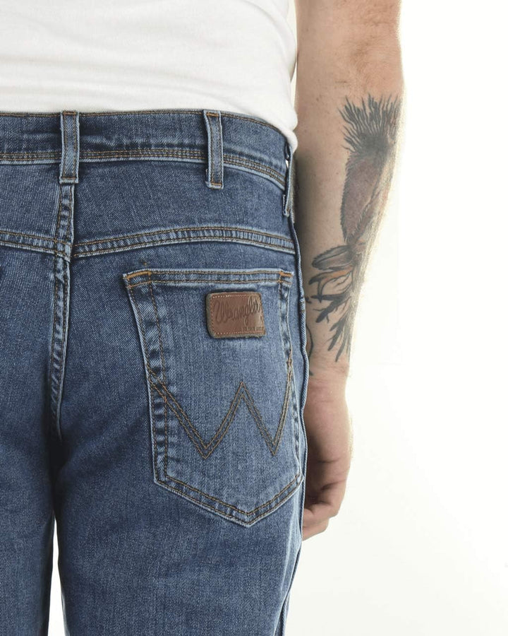 Wrangler Herren Texas Regular Fit Stretch Jeans, Blau, 40W x 34L