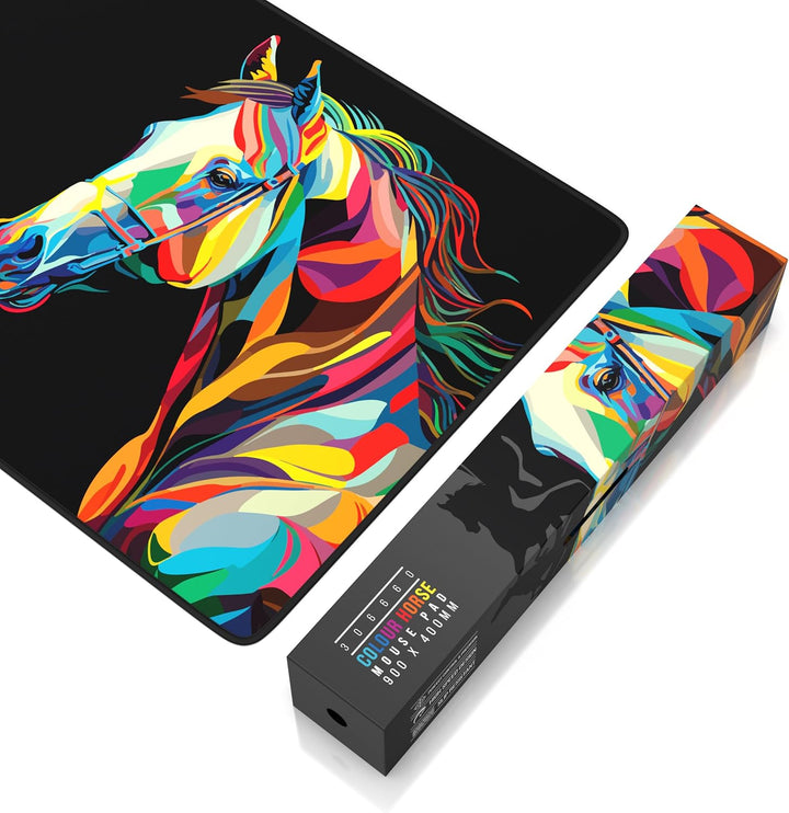 TITANWOLF - XXL Speed Gaming Mauspad 900 x 400mm - XXL Mousepad - Tischunterlage Large Size - verbes