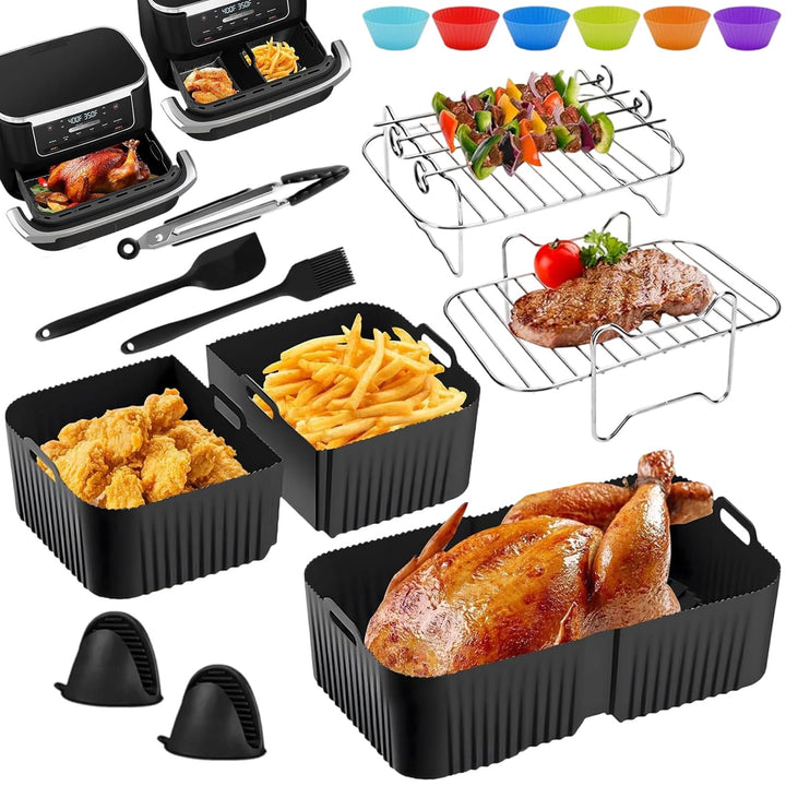 Heissluftfritteuse Zubehör 10.4L, Foodi Flexdrawer AF500EU Dual Zone Airfryer Zubehör, Auflaufform A